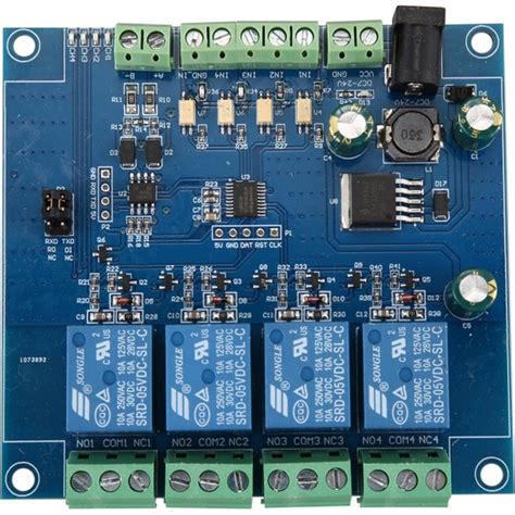 Gui Xulian Modbus Rtu 4 Kanal Röle Modülü Girişi 485 Ttl Fiyatı