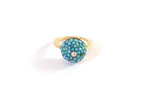 Bague Ancienne Turquoises Maison Mohs