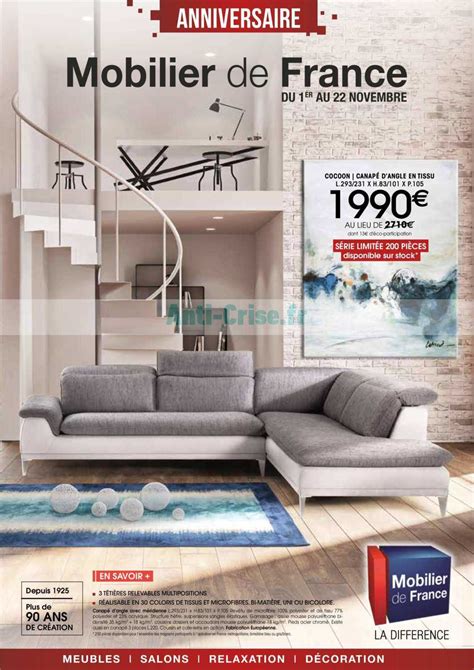 Anti-crise.fr | Catalogue Mobilier De France du 01 au 22 novembre ...