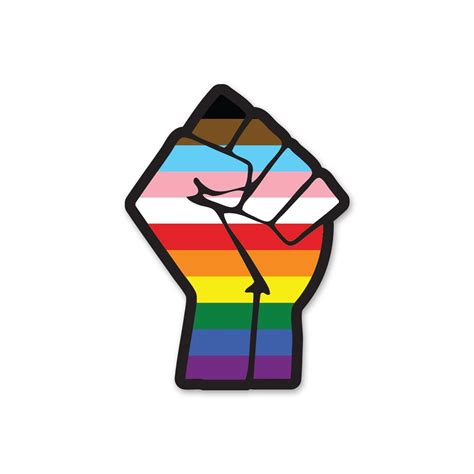 Resist Fist Inclusive Lgbtq Pride Flag Lgbtq Poc Transgender Flag