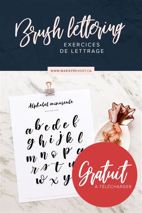 FREE PRINTABLE - Brush lettering worksheets (alphabet) | Brush ...