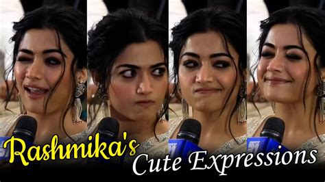 Rashmika Mandanna Cute Expressions At Gam Gam Ganesh Movie Pre