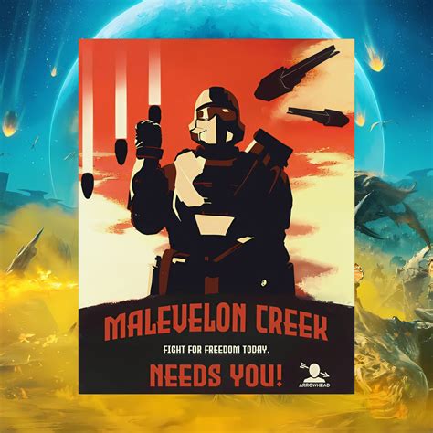 Helldivers 2 Malevelon Creek Needs You Propaganda Poster Matte Vertical