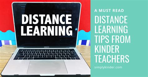 Distance Learning Tips for Teachers - Simply Kinder