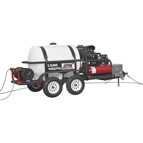 NorthStar Hot Water Pressure Washer Trailer w/2 Wands