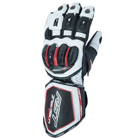 Rst Tractech Evo Leather Racingriding Gloves Ce Approved White