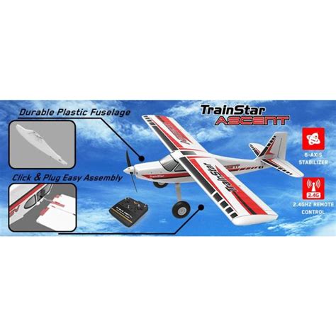 Avión RC entrenador TRAINSTAR ASCENT 1400mm Volantex 747 8 versión PNP