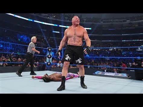 BROCK LESNAR VS KOFI KINGSTON WWE SMACKDOWN YouTube