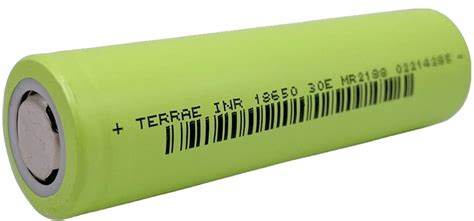 Pile Rechargeable 18650 ICR18650 30E TerraE Li Ion 3 7V 3000mAh 6A