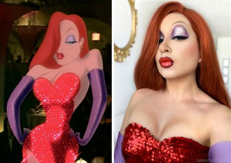 Jessica Rabbit Cosplay + Drag Makeup • Sara du Jour