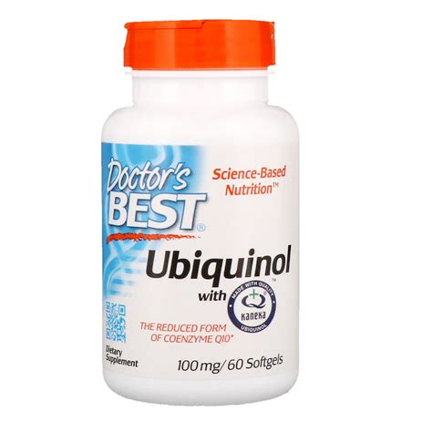 Ubiquinol With Kaneka 100mg 60 Softgels Doctor S Best Natures Fix