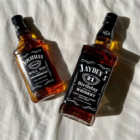 Custom Groomsman Whiskey Labels Whiskey Ts Best Man Etsy