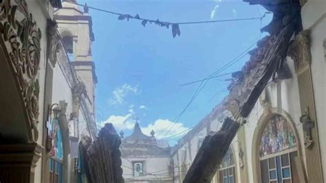 Video Momento Exacto Del Colapso Del Techo De La Iglesia San Gregorio