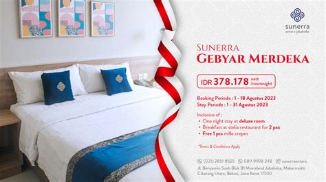 Promo Gebyar Merdeka Dari Sunerra Antero Hotel Jababeka