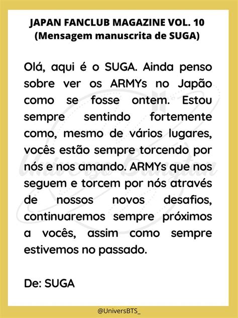 Universo Bangtan On Twitter Suga