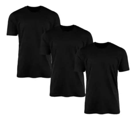 Kit 3 Camisetas Básicas Lisa Poliéster Trabalho Premium Parcelamento