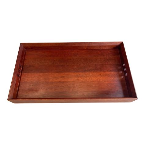 Mid Century Extra Large Mahogany Wood Table Top Captains Tray Chairish