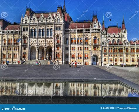 The Parliament in Budapest editorial stock photo. Image of statue ...