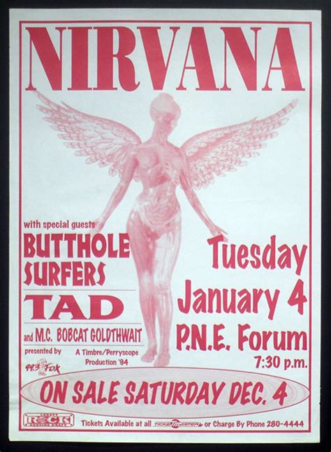 Live Nirvana Concert Chronology 1994 January 04 1994 Pacific