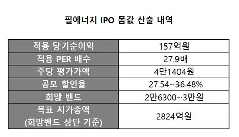 필에너지 2차전지 경쟁사 대비 Ipo 몸값 세일 딜사이트