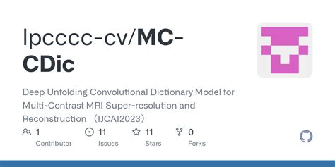 GitHub Lpcccc Cv MC CDic Deep Unfolding Convolutional Dictionary