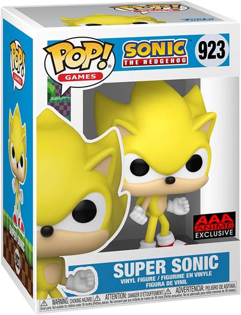 Funko Pop Sonic The Hedgehog Figura Super Sonic Exclusivo De Anime AAA