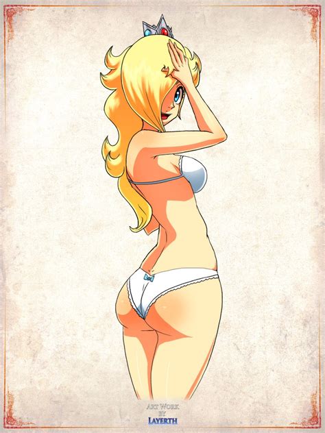 Rule 34 Ass Blonde Hair Layerth Looking Back Mario Series Nintendo