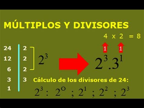 Que Son Los Multiplos Y Divisores