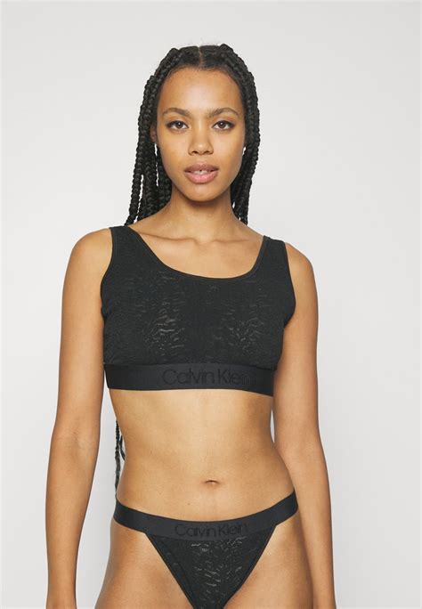 Calvin Klein Underwear Unlined Bralette Top Blacknegro Zalandoes