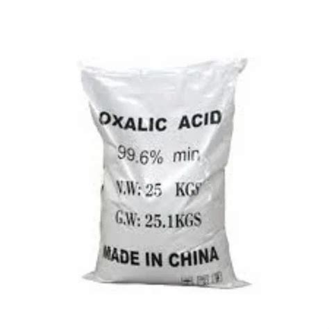 Radiant White Oxalic Acid Packaging Type Bag Packaging Size