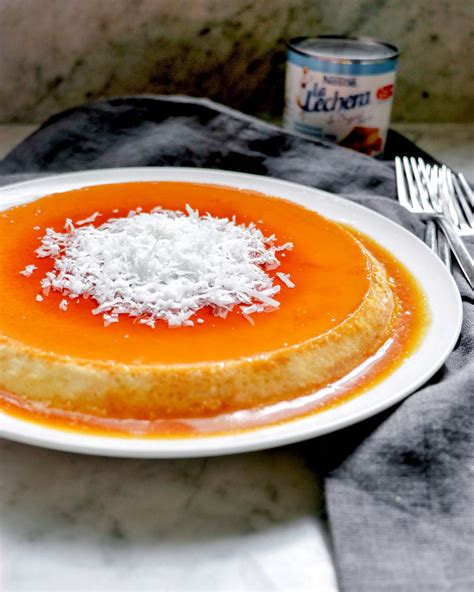 Papa Cruzs Flan De Coco Puerto Rican Coconut Flan Recipe Fab Everyday