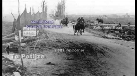 3rd Battle Ypres 1917 Ww1 Footage Hell Fire Corner Menin Road Then And