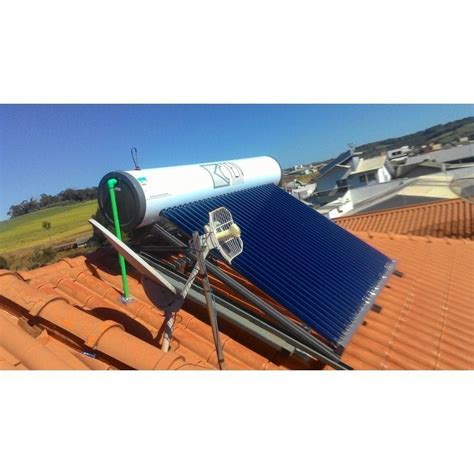 Kit Aquecedor Solar A Vácuo Acoplado Boiler 200 Lts 20 Tubos TEN