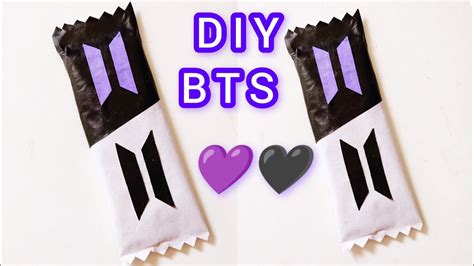 Diy Easy Bts Craft 💜🖤 Bts T Ideas For Bts Lover 💜🖤 Bts Btscraft