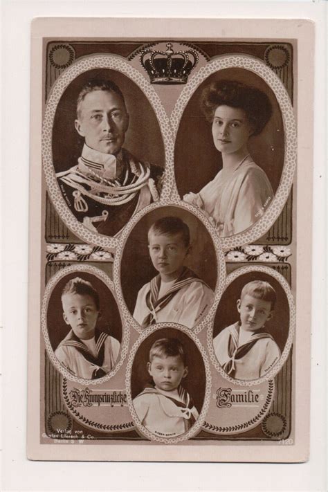 Vintage Postcard Wilhelm German Crown Prince Crown Princess Cecilie