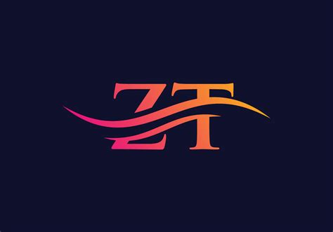 Creative ZT Letter With Luxury Concept Modern ZT Logo Design For