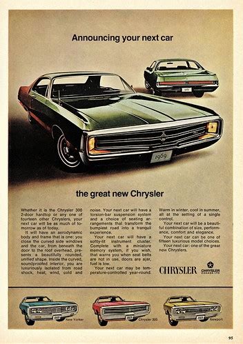 1969 Chrysler 300 2 Door Hardtop Canadian Ad Alden Jewell Flickr