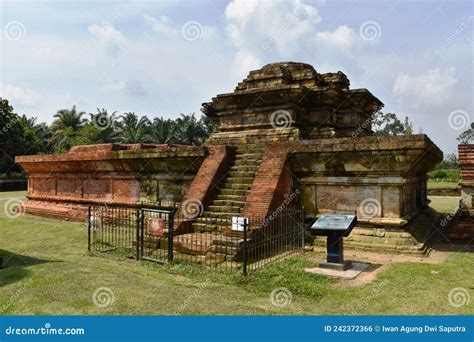 Bungsu Temple Yunior Temple Part Of Muara Takus Temple Complex Stock