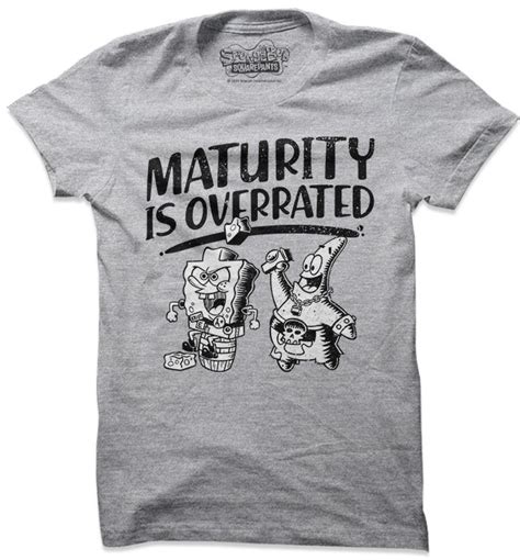 Maturity Is Overrated SpongeBob T Shirt Redwolf