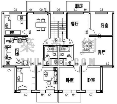 住宅楼户型标准层平面图 建筑户型图 筑龙建筑设计论坛