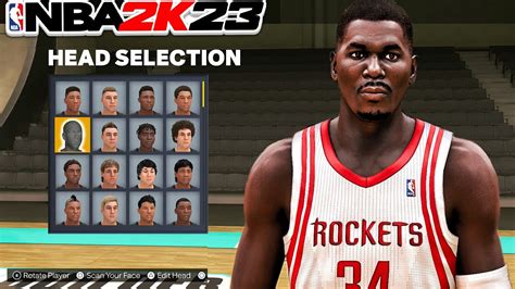 NBA2K23 BEST HAKEEM OLAJUWON FACE CREATION YouTube