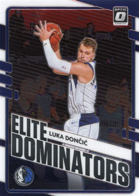 Luka Doncic 2020 21 Panini Donruss Optic Elite Dominators 1 Sports