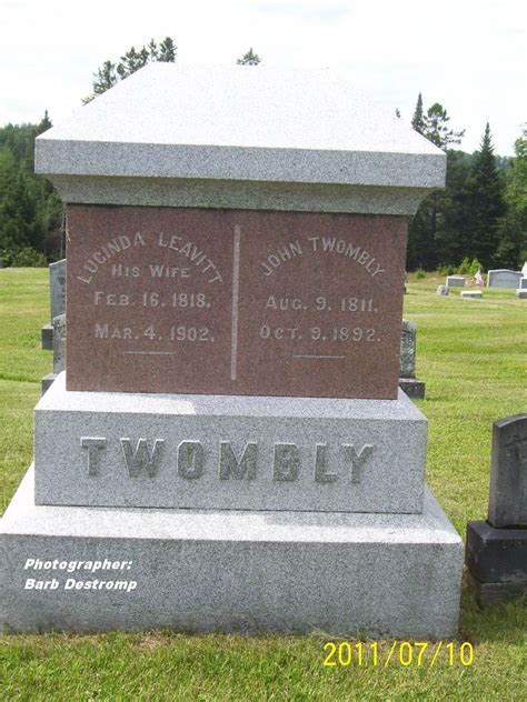 John Twombly 1811 1892 Mémorial Find A Grave