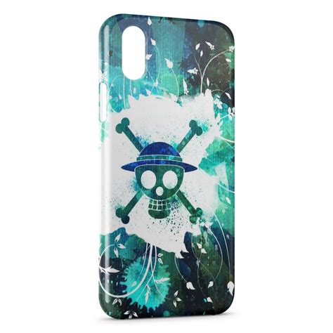 Coque IPhone X XS Manga One Piece Tete De Mort Colored Pixypia