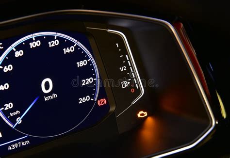 Automotive Fuel Gauge in the Tank Stock Image - Image of automobile ...