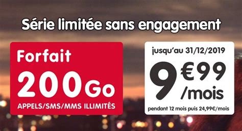 NRJ Mobile Black Friday Forfait 200 Go à 9 99 par mois pendant 1 an