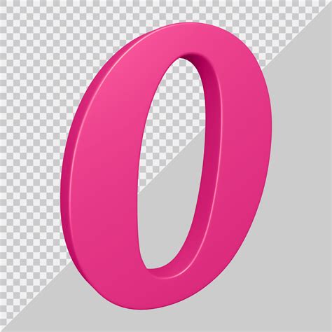 Elemento 3d Para Composição Letra O Rosa Psd Download Designi