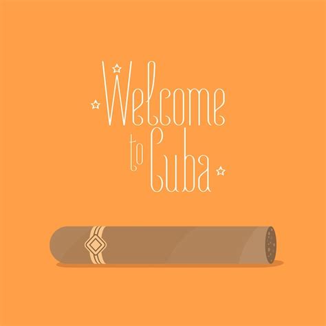 Premium Vector Cuban Cigar Illustration