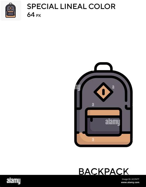 Backpack Special Lineal Color Icon Illustration Symbol Design Template