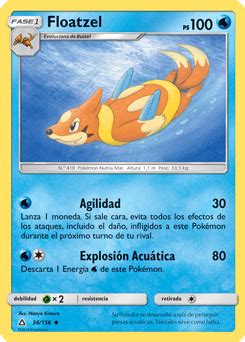 Floatzel Ultraprisma Base De Datos De Cartas De Jcc Pokemon